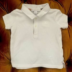 White Burberry Polo shirt